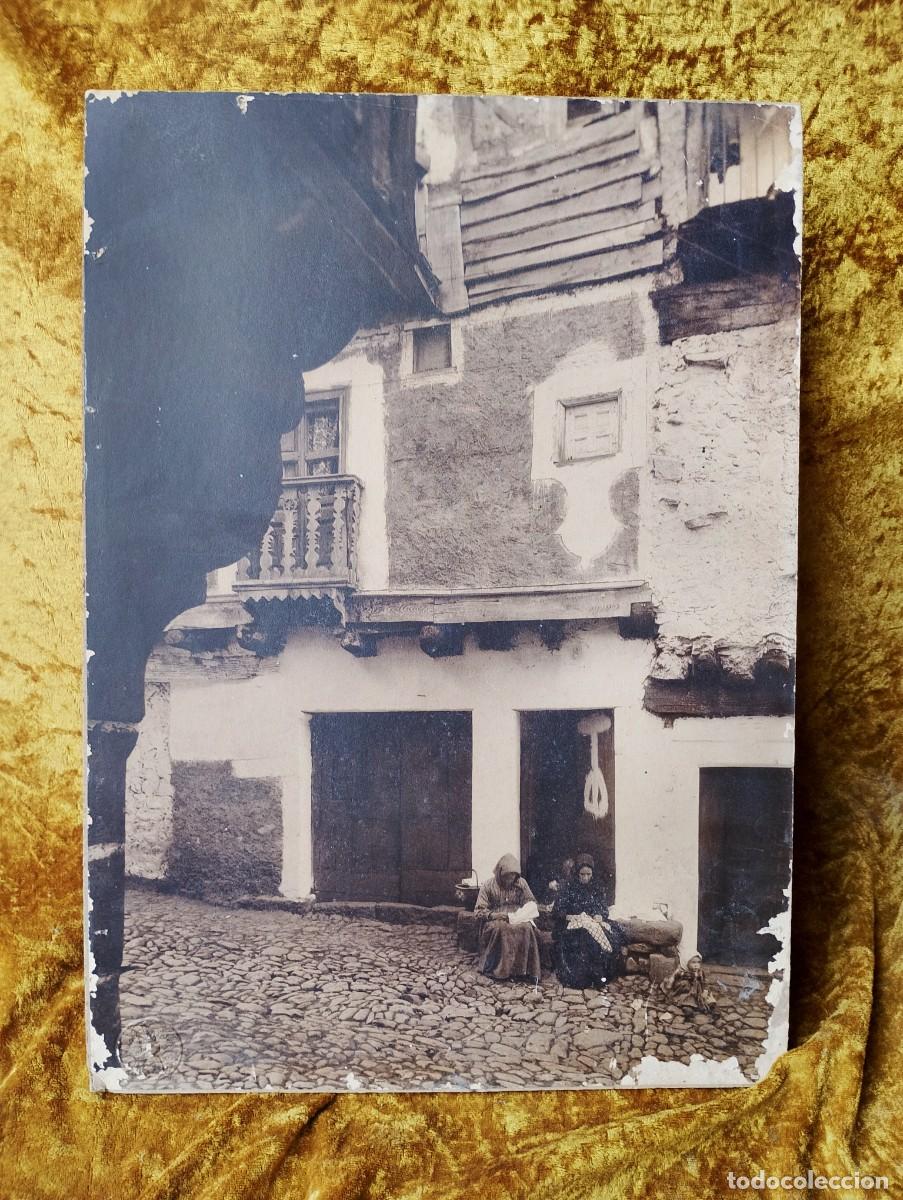 Fotograf&iacute;a antigua: Magn&iacute;fica fotograf&iacute;a antigua (con sello al agua de Mas-Barcelona) de La Alberca/SALAMANCA; (calculo