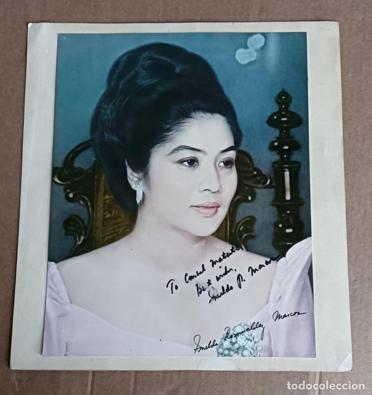 Fotografia antica: Fotograf&iacute;a Imelda Romualdez Marcos &ndash; primera dama de filipinas dedicada y firmada