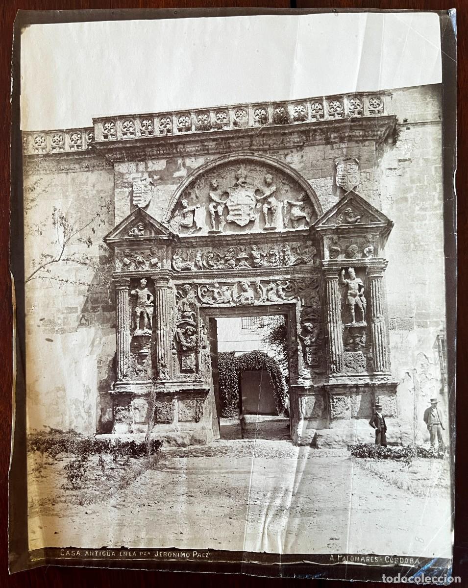 Fotograf&iacute;a antigua: ANTIGUA FOTOGRAFIA, CORDOBA, CASA ANTIGUA EN LA PLAZA JERONIMO PAEZ, A. PALOMARES, CORDOBA, MIDE 28