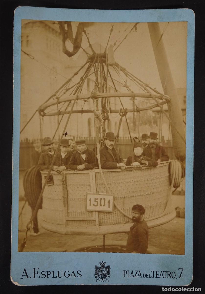 Fotograf&iacute;a antigua: ANTIGUA FOTOGRAF&Iacute;A ORIGINAL, A. ESPLUGAS, CESTA GLOBO, ALB&Uacute;MINA, VER FOTOS