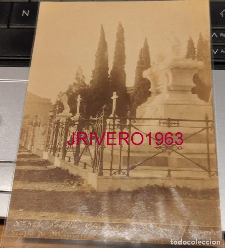 Fotograf&iacute;a antigua: SEVILLA, SIGLO XIX, CEMENTERIO DE SAN FERNANDO, FOT. RAMON ALMELA, 98X134MM