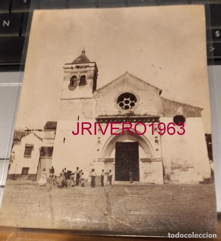 Fotograf&iacute;a antigua: SEVILLA, SIGLO XIX, ALBUMINA DE LA IGLESIA DE SANTA LUCIA, RARA, 104X135MM