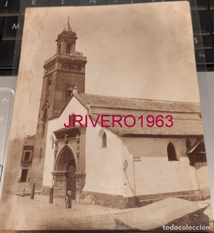 Fotograf&iacute;a antigua: SEVILLA, SIGLO XIX, ALBUMINA DE LA IGLESIA DE SAN MARCOS, 100X135MM