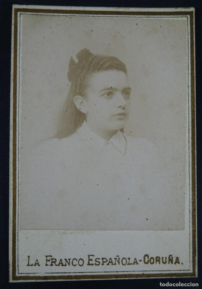 Fotograf&iacute;a antigua: ANTIGUA FOTOGRAF&Iacute;A CDV, RETRATO NI&Ntilde;A ,LA FRANCO ESPA&Ntilde;OLA, CORU&Ntilde;A, VER FOTOS