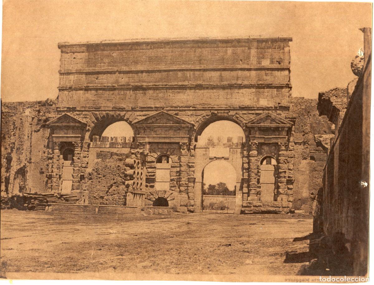 Fotograf&iacute;a antigua: Roma. Porta Maggiore. Fotografia a la albumina finales siglo XIX