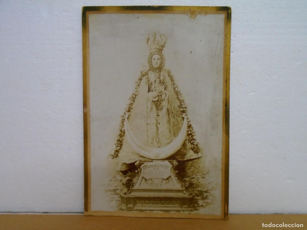 Fotograf&iacute;a antigua: ALMANSA(ALBACETE)VERDADERO RETRATO DE NTRA.SRA.DE BELEN PATRONA DE ALMANSA 1904.ALBUMINA.