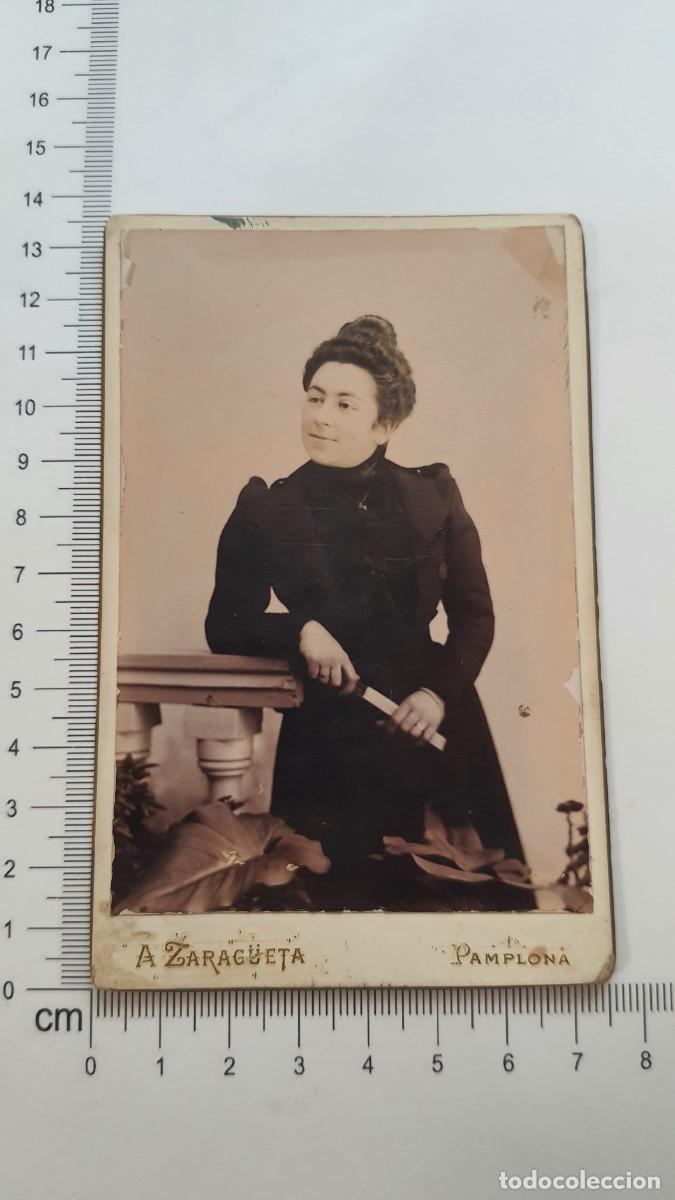 Fotograf&iacute;a antigua: Fotografia Agustin Zarag&uuml;eta Pamplona foto Dama