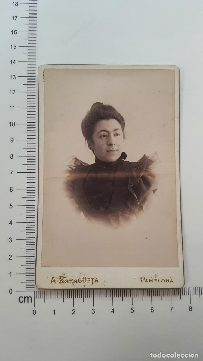 Fotograf&iacute;a antigua: Fotografia Agustin Zarag&uuml;eta Pamplona foto dama