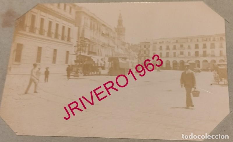 Fotograf&iacute;a antigua: SEVILLA, SIGLO XIX, ALBUMINA PLAZA DE SAN FRANCISCO, 98X68MM