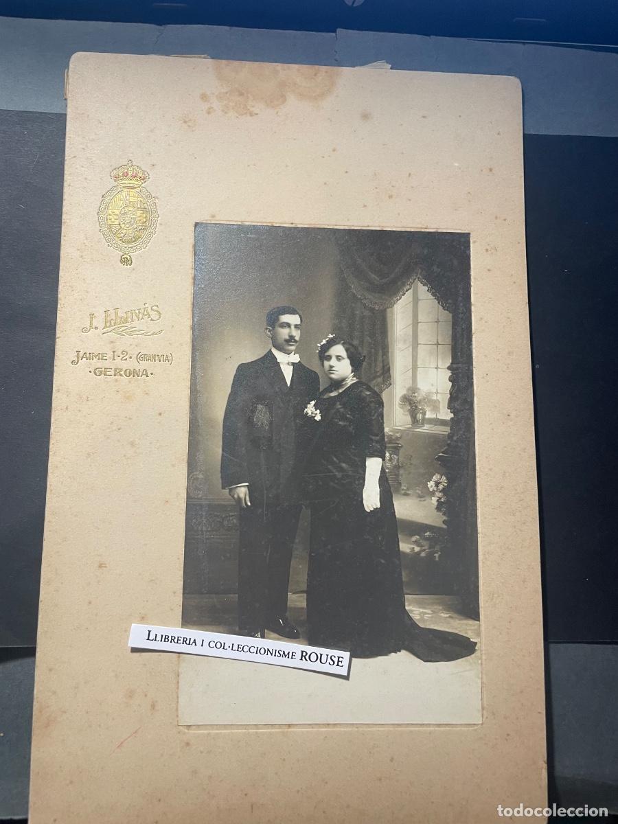 Fotograf&iacute;a antigua: GERONA - ANTIGUA FOTOGRAFIA FINAL DE S. XIX PRINCI&Igrave;O XX - J. LLINAS FOTOGRAGO C. JAIME I N&ordm;2 (GRAN V