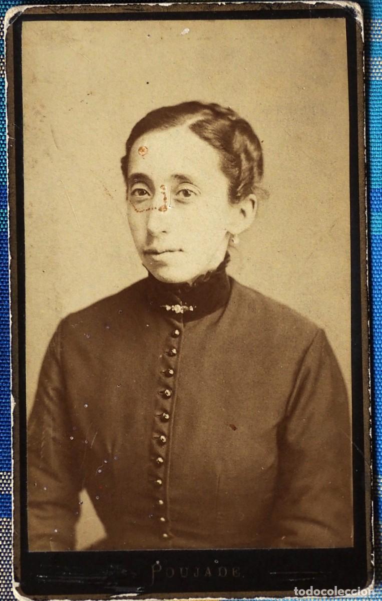 Fotograf&iacute;a antigua: ANTIGUA FOTOGRAF&Iacute;A DE SE&Ntilde;ORA: FOTOGRAFO: POUJADE (BURGOS)