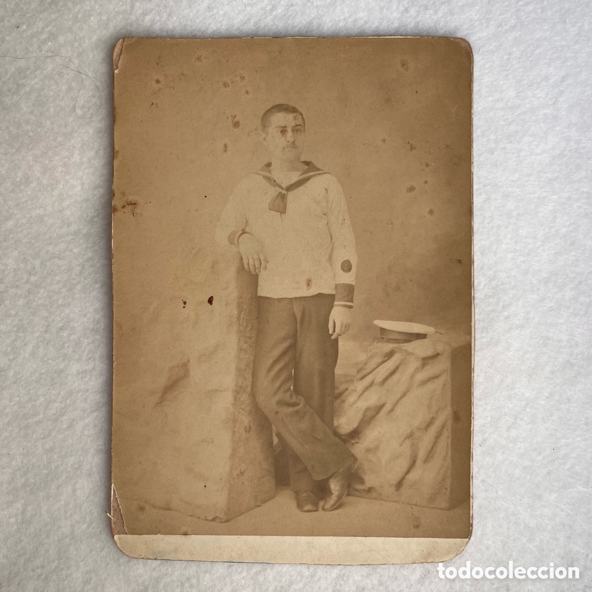 Fotograf&iacute;a antigua: MILITAR / MARINA / ARMADA / FOTOGRAF&Iacute;A DE SOLDADO / F. ALSONSO / PUERTO RICO / GUERRA