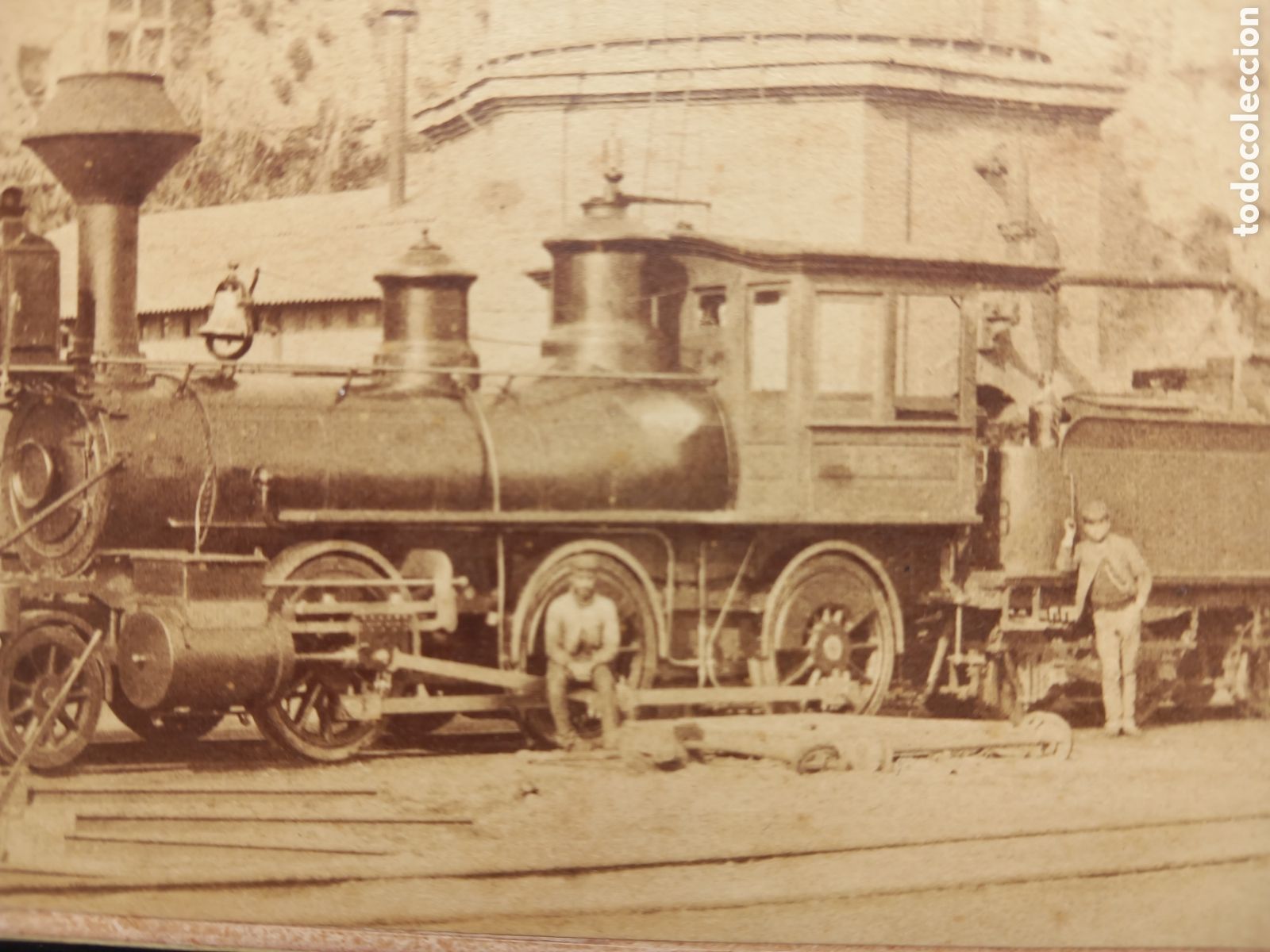 Fotograf&iacute;a antigua: EXTRAORDINARIA FOTOGRAF&Iacute;A ALBUMINA DE FERROCARRIL. TREN.