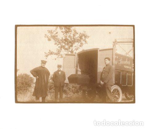 Fotograf&iacute;a antigua: COCHE F&Uacute;NEBRE MOTORIZADO 6,5X4,3.