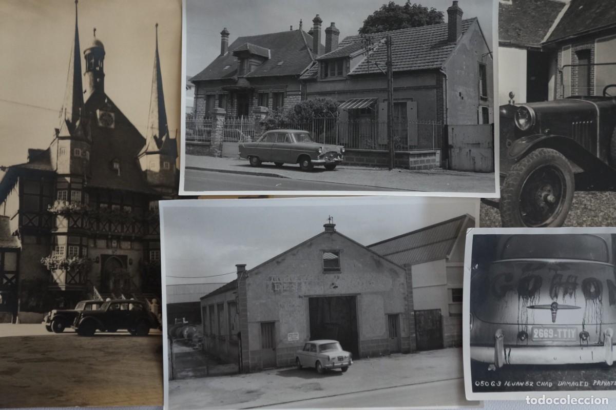 Fotograf&iacute;a antigua: Lote de 5 fotograf&iacute;as antiguas en blanco y negro. Coches.