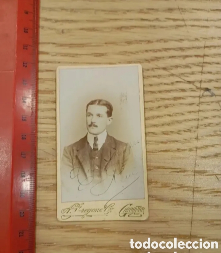 Fotograf&iacute;a antigua: ANTIGUA FOTOGRAF&Iacute;A DE UN HOMBRE - FOT&Oacute;GRAFO A. FREYONE CO., GIBRALTAR