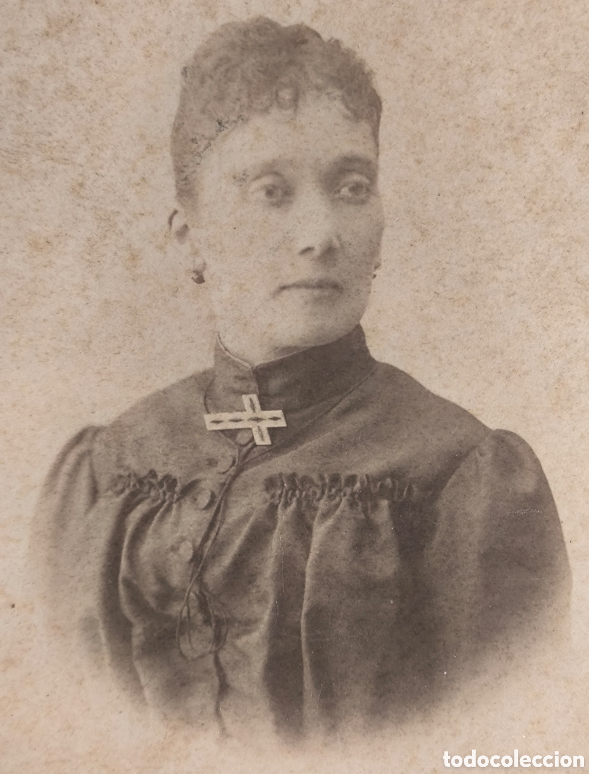 Fotograf&iacute;a antigua: FOTOGRAF&Iacute;A ALB&Uacute;MINA RETRATO DE ESTUDIO DAMA FOT&Oacute;GRAFO L. NOVOA VIGO C. 1910