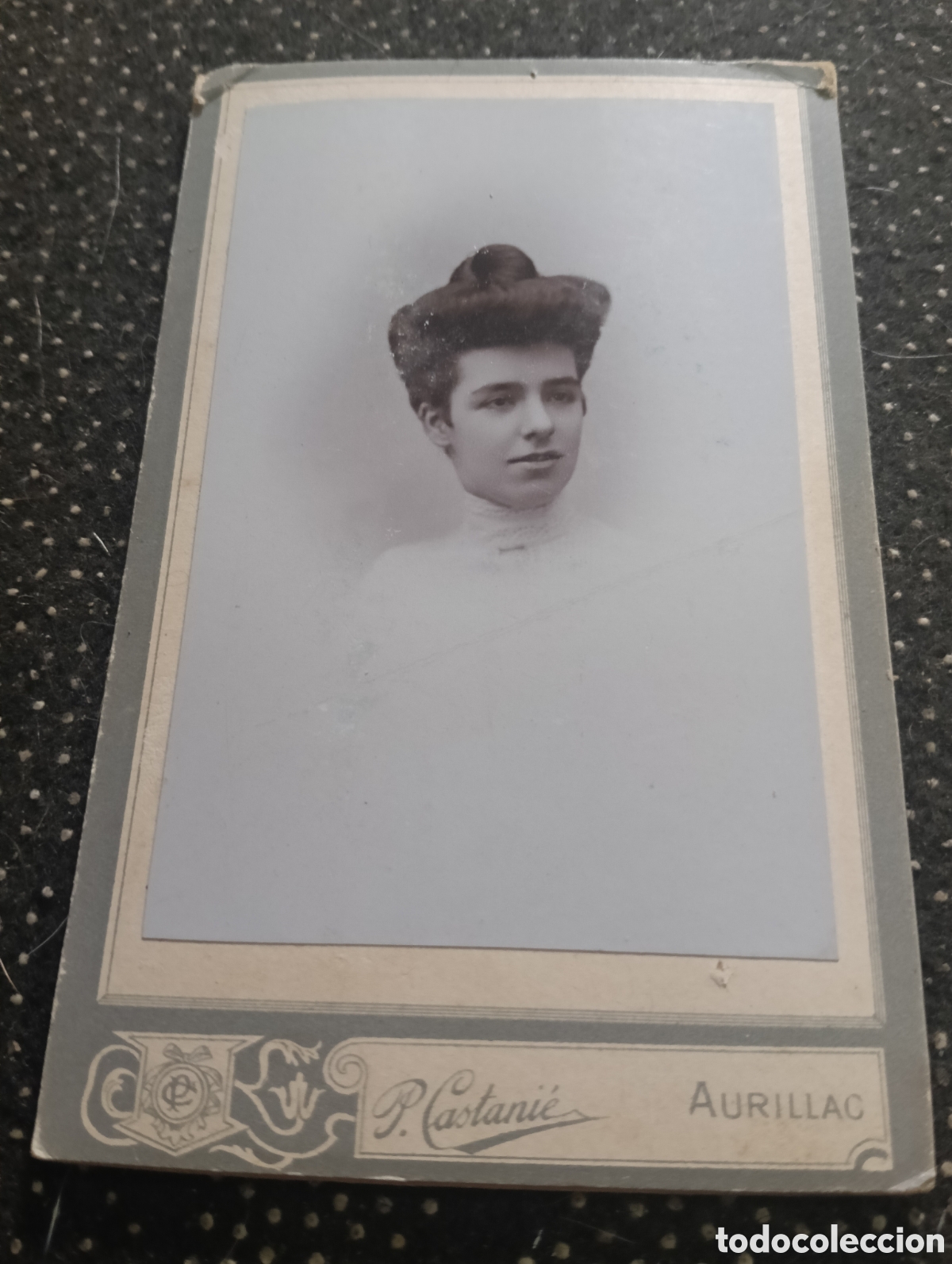 Fotograf&iacute;a antigua: 1865-1910 Fotograf&iacute;a Victoriana en cart&oacute;n de una se&ntilde;ora mide 11 x 6,5 aprox.