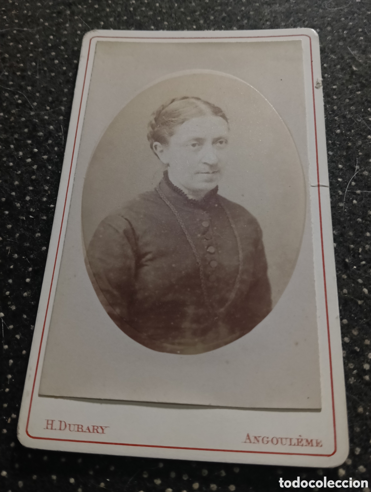 Fotograf&iacute;a antigua: 1865-1910 Fotograf&iacute;a Victoriana en cart&oacute;n de una se&ntilde;ora mide 11 x 6,5 aprox.