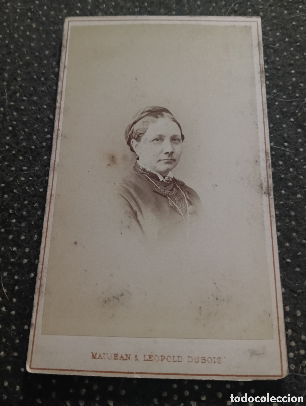 Fotograf&iacute;a antigua: 1865-1910 Fotograf&iacute;a Victoriana en cart&oacute;n de una se&ntilde;ora mide 11 x 6,5 aprox.