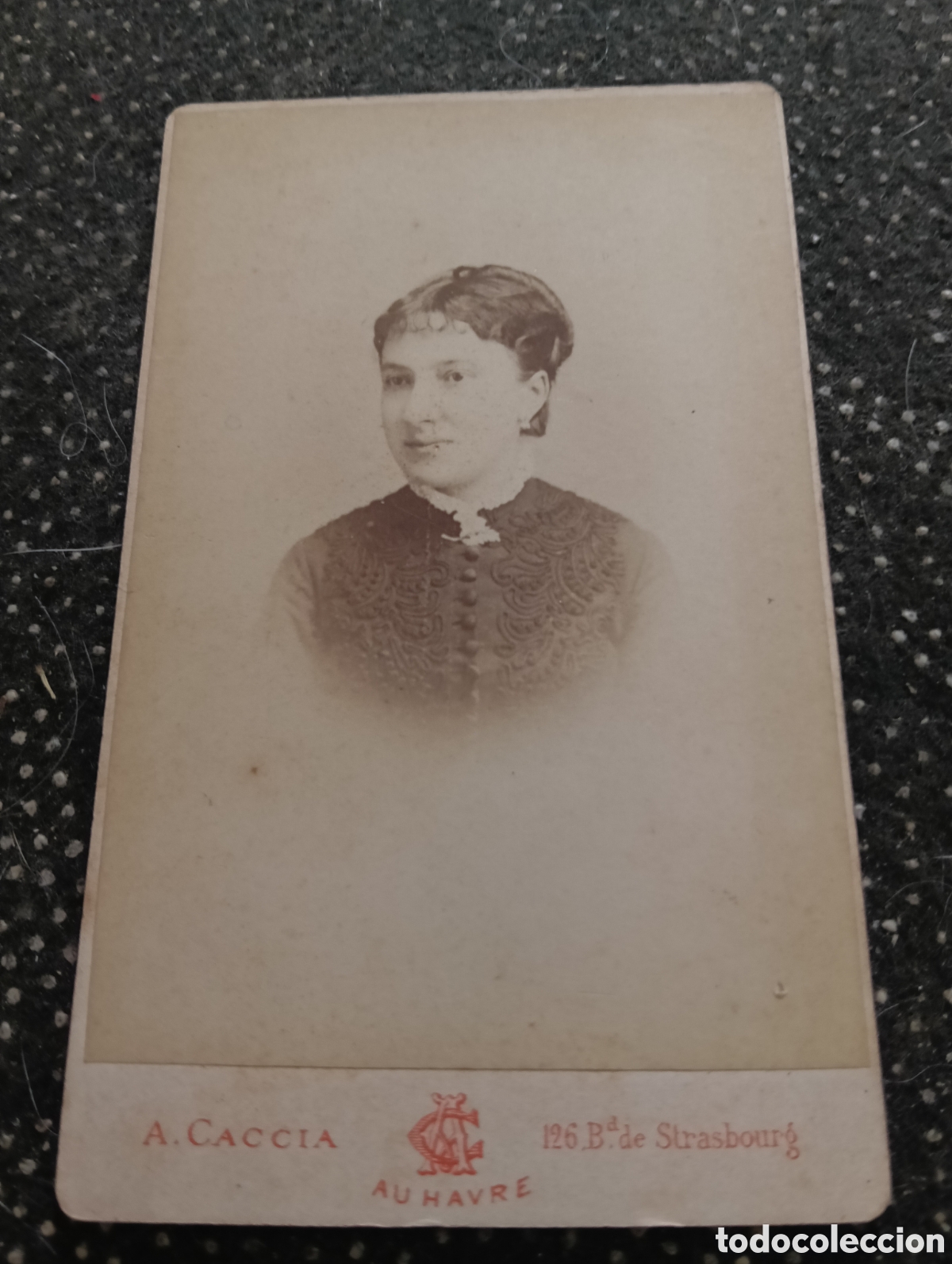Fotograf&iacute;a antigua: 1865-1910 Fotograf&iacute;a Victoriana en cart&oacute;n de una se&ntilde;ora mide 11 x 6,5 aprox.