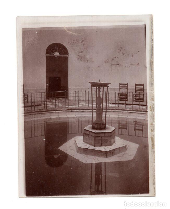 Alte Fotografie: BADAJOZ.- TERMAS ROMANAS DEL BALNEARIO DE ALANGE. BA&Ntilde;O DE HOMBRES. 12X9.