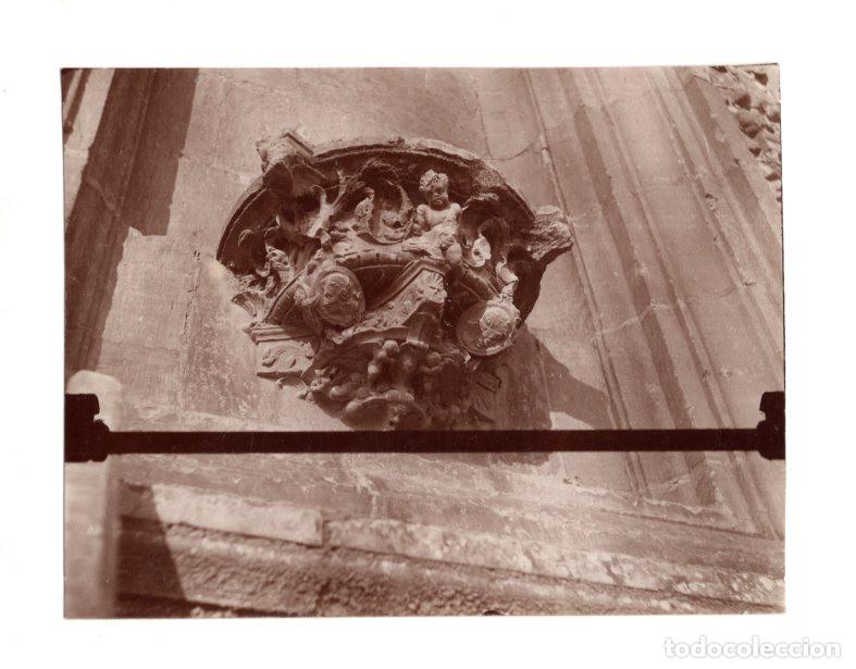Fotografia antica: M&Eacute;NSULA (UN ELEMENTO ARQUITECT&Oacute;NICO QUE SIRVE DE SOPORTE) DE PIEDRA TALLADA. 11,2X8,5.