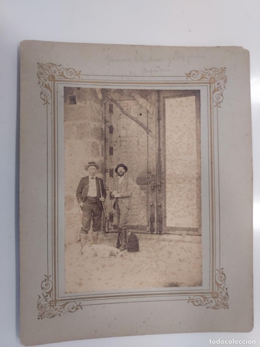 Fotograf&iacute;a antigua: FOTOGRAFIA ANTIGUA (c. 1898-1905). ESCENA DE CAZA EN PALACIO SAGRA CHAPINER&Iacute;A (MADRID) 11x17
