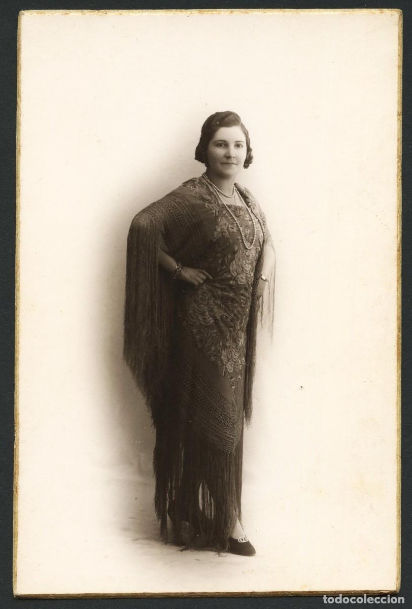 Photographie ancienne: FOTOGRAF&Iacute;A ART&Iacute;STICA, RETRATO FOTOGR&Aacute;FICO SE&Ntilde;ORA, FOT. JOS&Eacute; ALONSO, BARCELONA