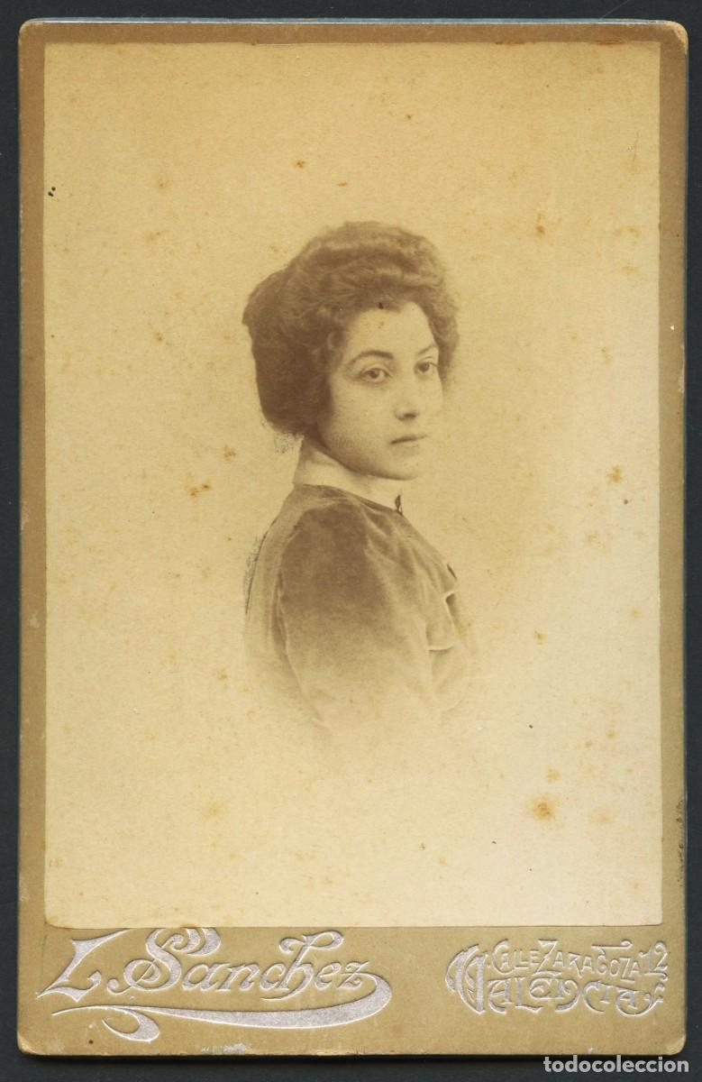 Fotografia antiga: FOTOGRAF&Iacute;A ART&Iacute;STICA, RETRATO FOTOGR&Aacute;FICO SE&Ntilde;ORA, FOT. L. SANCHEZ, VALENCIA