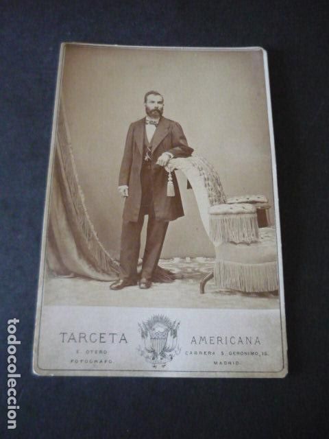 Fotografia antiga: RETRATO DE JUAN DE LARA E. OTERO FOTOGRAFO MADRID 11 X 16 CM
