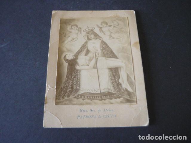 Alte Fotografie: CEUTA NUESTRA SE&Ntilde;ORA DE AFRICA ALBUMINA SIGLO XIX 12 X 17 CM