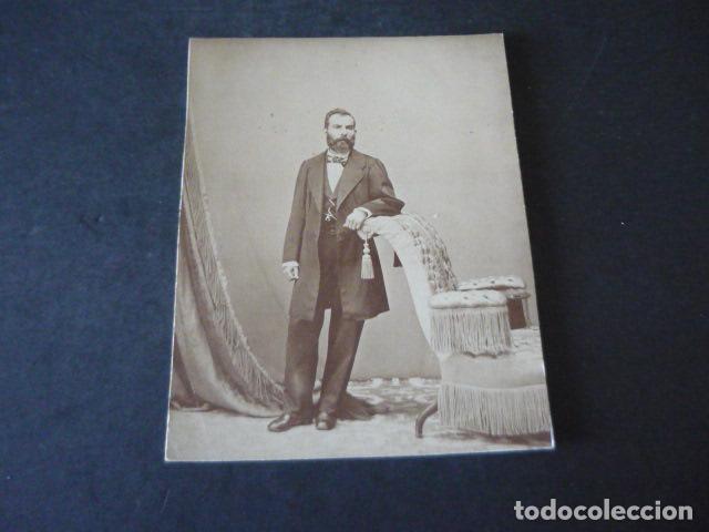 Fotografia antica: RETRATO DE JUAN DE LARA MARCOS ALBUMINA SIGLO XIX 10 X 13,5 CM
