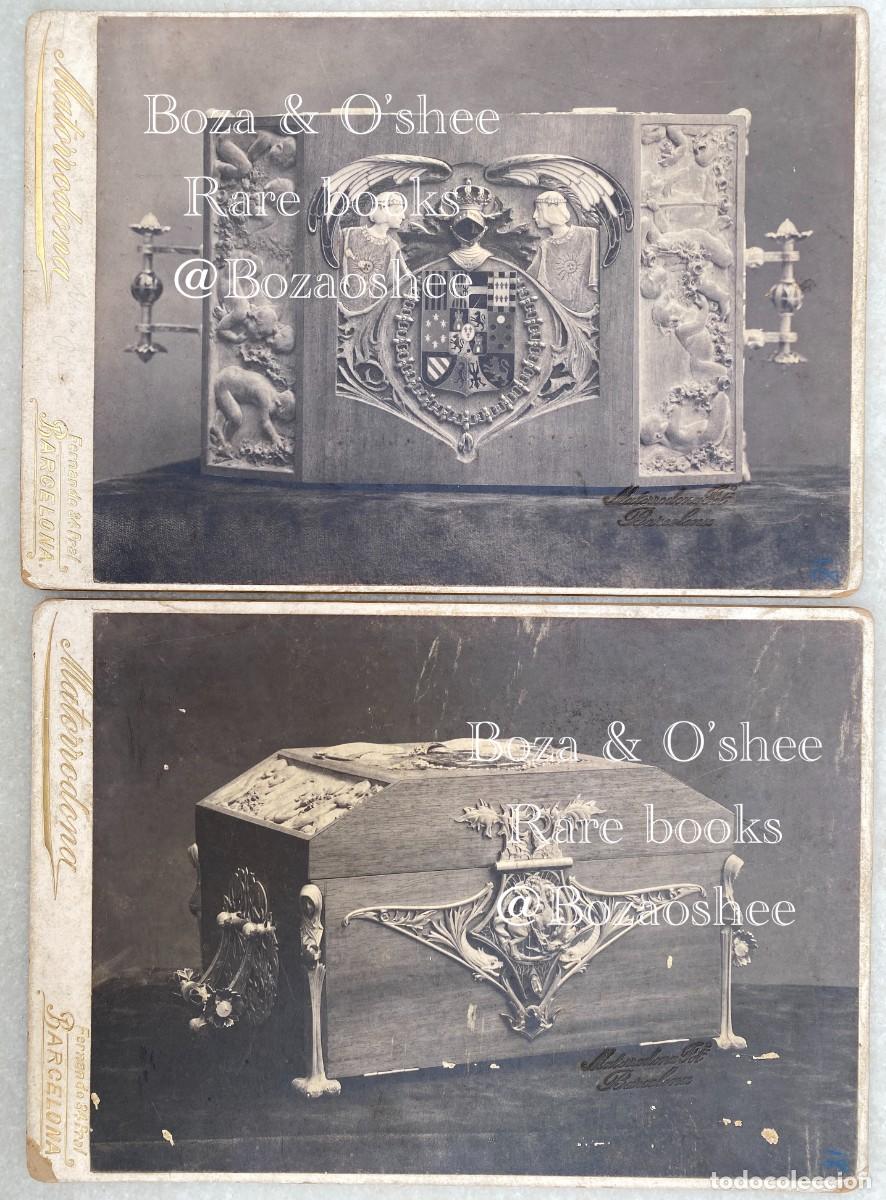 Antique Photography: MATORRODONA, Miguel. Barcelona. MASRIERA, Luis. Arquilla para la reina Victoria Eugenia de Battenber