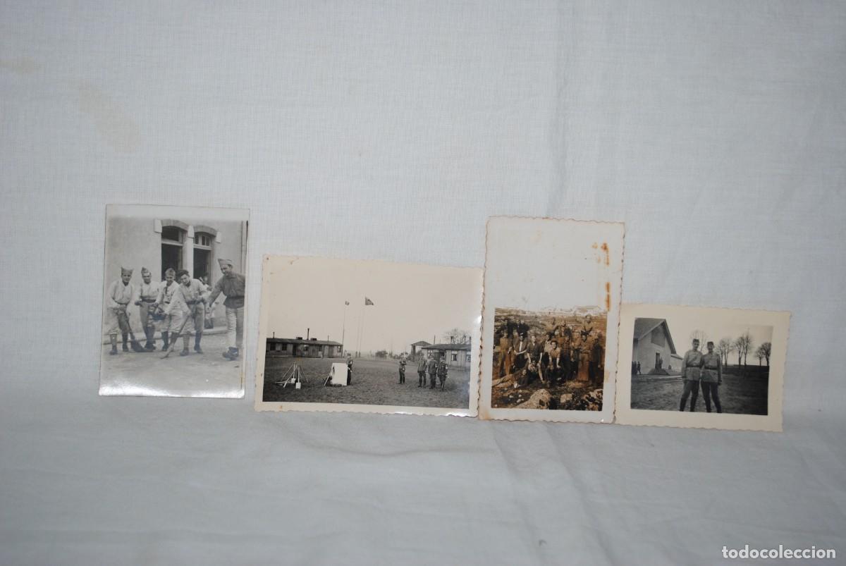 Fotografia antica: FOTOS ANTIGUAS MILITARES VARIADAS , LOTE DE CUATRO .