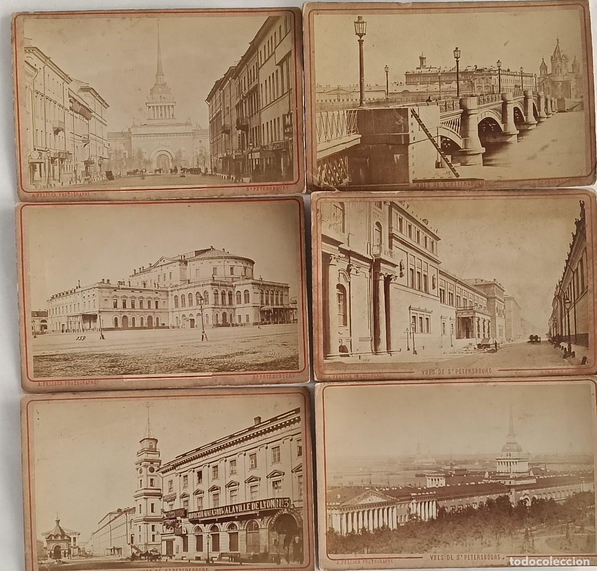 Fotografia antiga: SAN PETESBURGO RUSIA LOTE 11 ALBUMINAS SOBRE CARTON DESCRIPCION Y AUTOR 11X16 CM