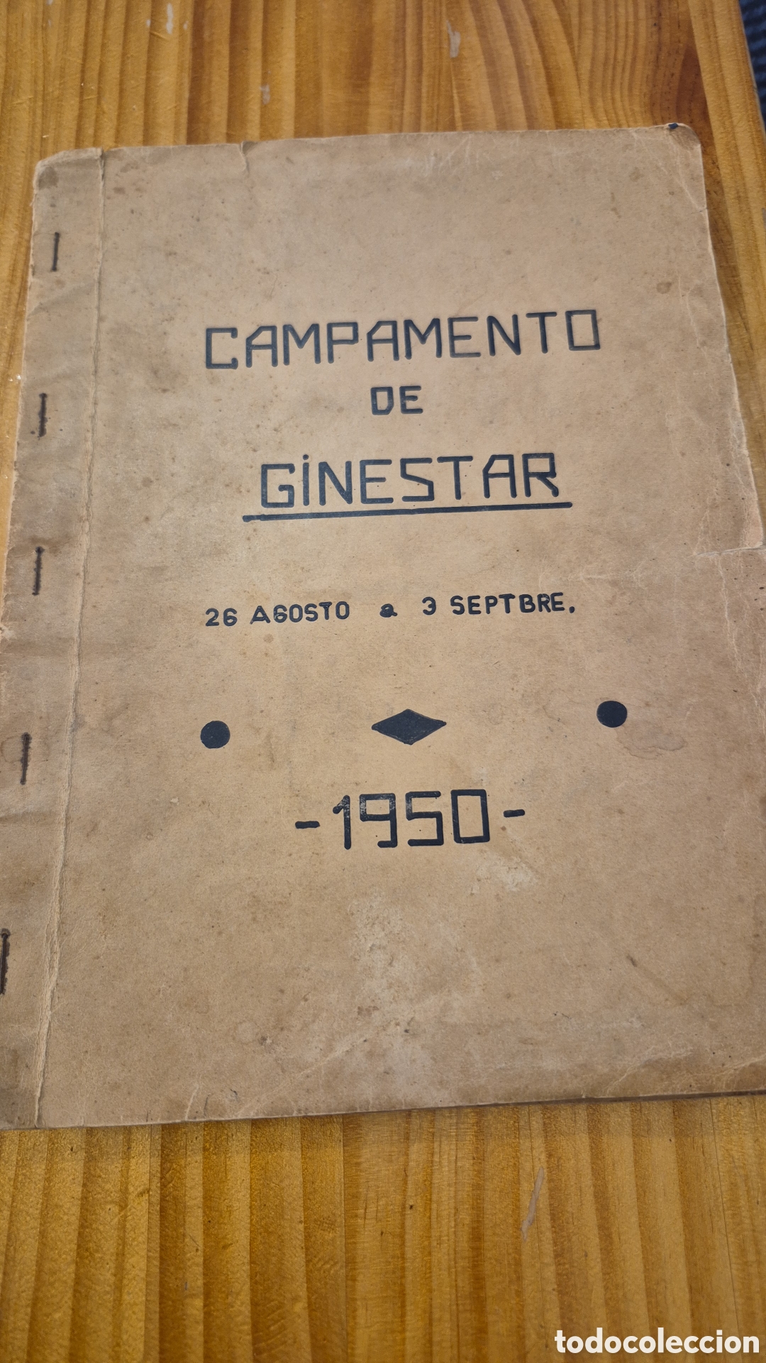 Fotograf&iacute;a antigua: CAMPAMENTO DE GINESTAR 1950