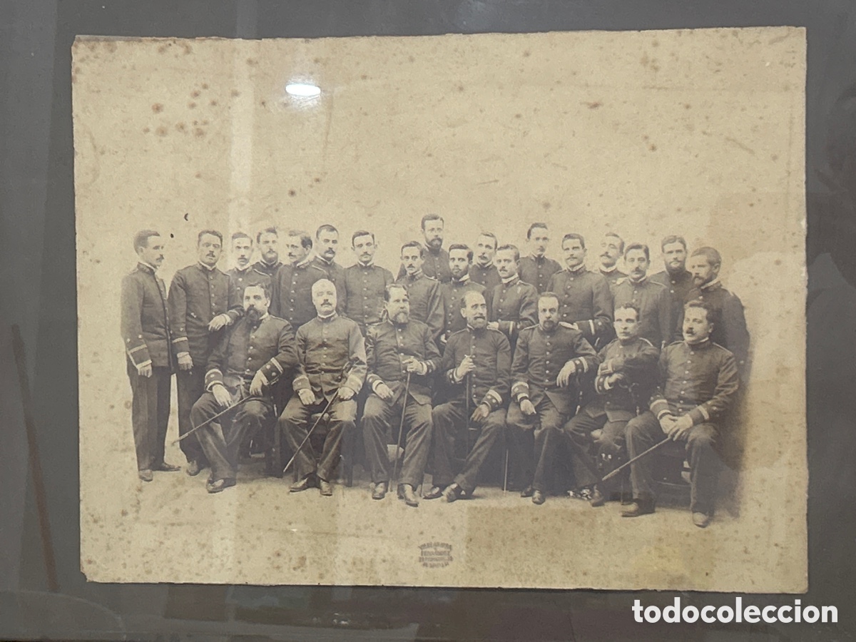 Fotograf&iacute;a antigua: ANTIGUA FOTOGRAF&Iacute;A MILITAR REINADO ALFONSO XIII, S.XIX DE ALTOS CARGOS *VER FOTOS*
