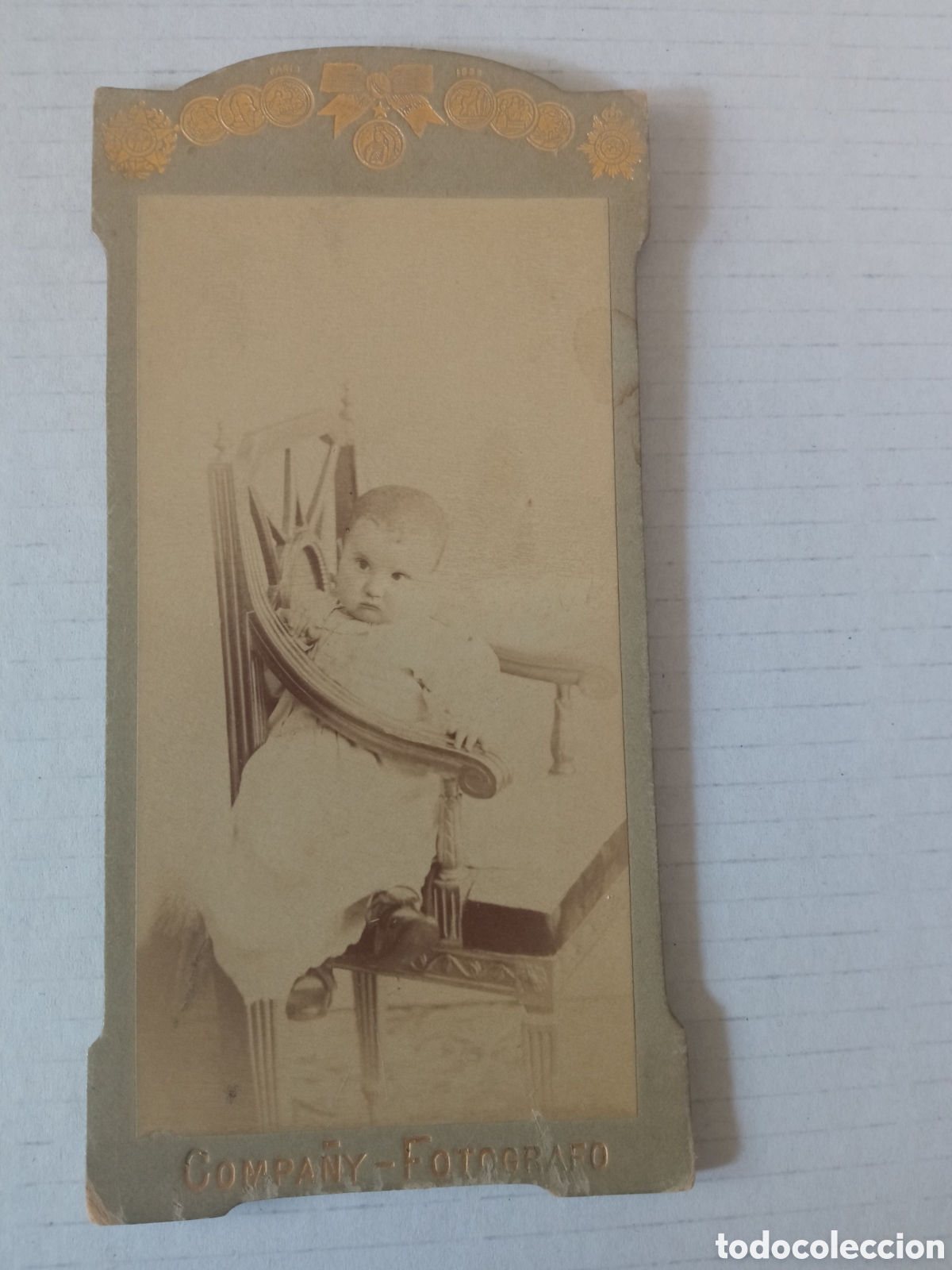 Fotograf&iacute;a antigua: Antigua fotograf&iacute;a, Alb&uacute;mina Compa&ntilde;y, mide 13x6,5 cm