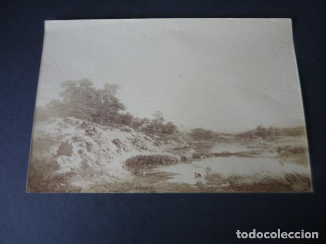 Fotograf&iacute;a antigua: PAISAJE DE CARLOS DE HAES ALBUMINA SIGLO XIX 17 X 26 CM