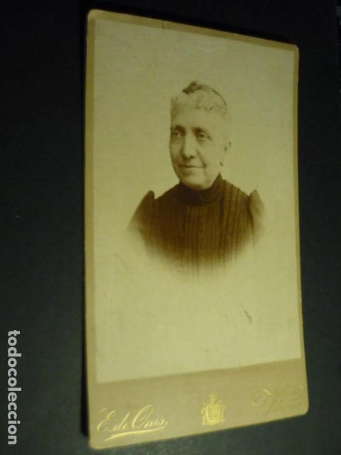 Antique Photography: VITORIA RETRATO DE MUJER E. DE ONIS FOTOGRAFO 13 X 21 CM