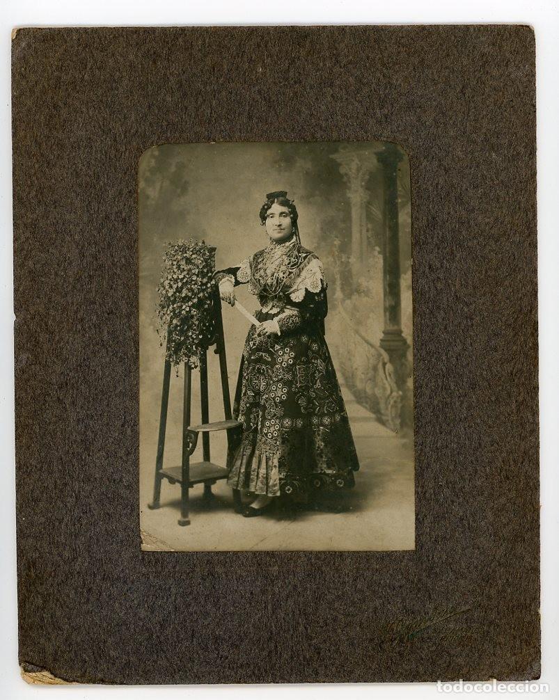 Antique Photography: SALAMANCA. MUJER CON TRAJE TRADICIONAL CHARRA. GOMBAU. 1908. ORIGINAL