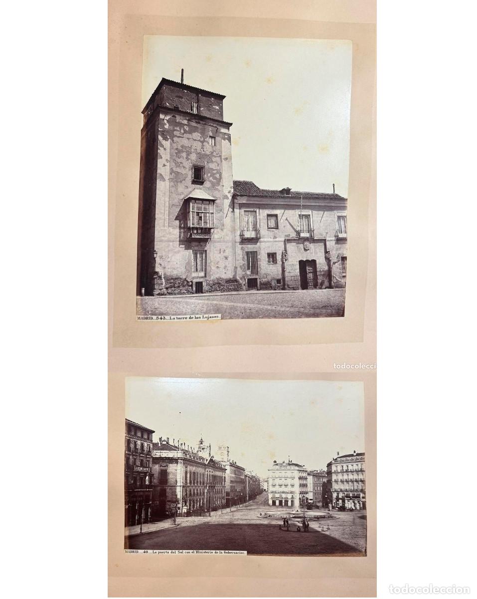 Fotograf&iacute;a antigua: MADRID.- PUERTA SOL MINISTERIO DE LA GOBERNACI&Oacute;N Y TORRE DE LOS LUJANES 34,5X25,5 LAURENT. DOS CARAS