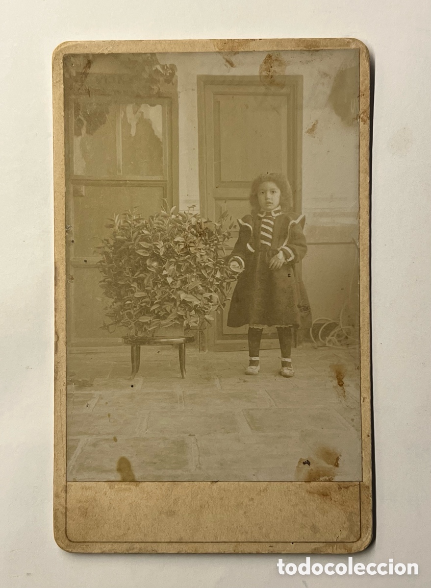 Fotograf&iacute;a antigua: LES ALFABAGES.. La Ni&ntilde;a d&eacute; Betera.. Fotograf&iacute;a antigua J. Derrey (fin Siglo XIX)