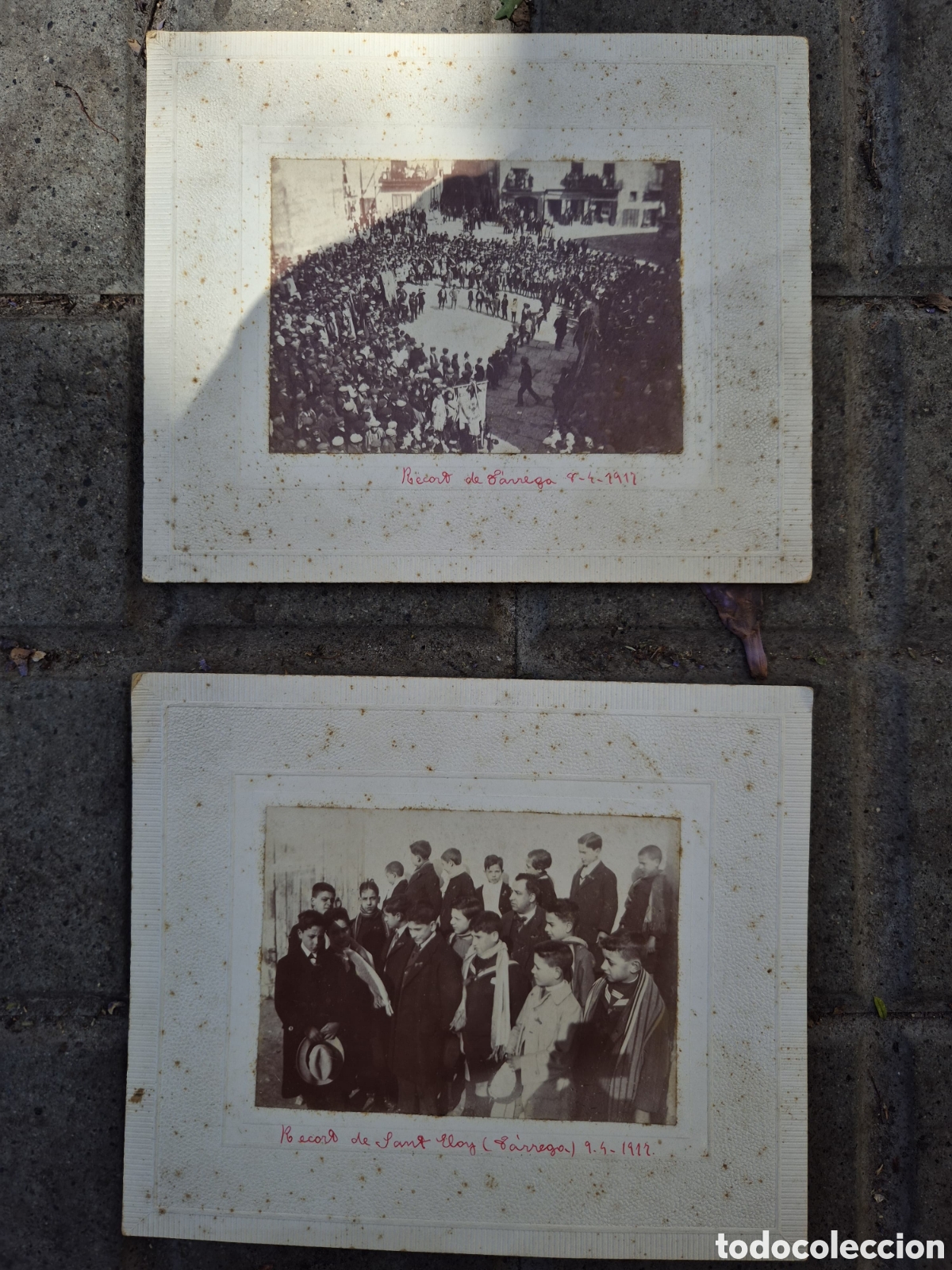 Fotograf&iacute;a antigua: FOTOGRAF&Iacute;A ALBUMINA DE T&Aacute;RREGA, LLEIDA, L&Eacute;RIDA. LOTE DE 2 FOTOS.