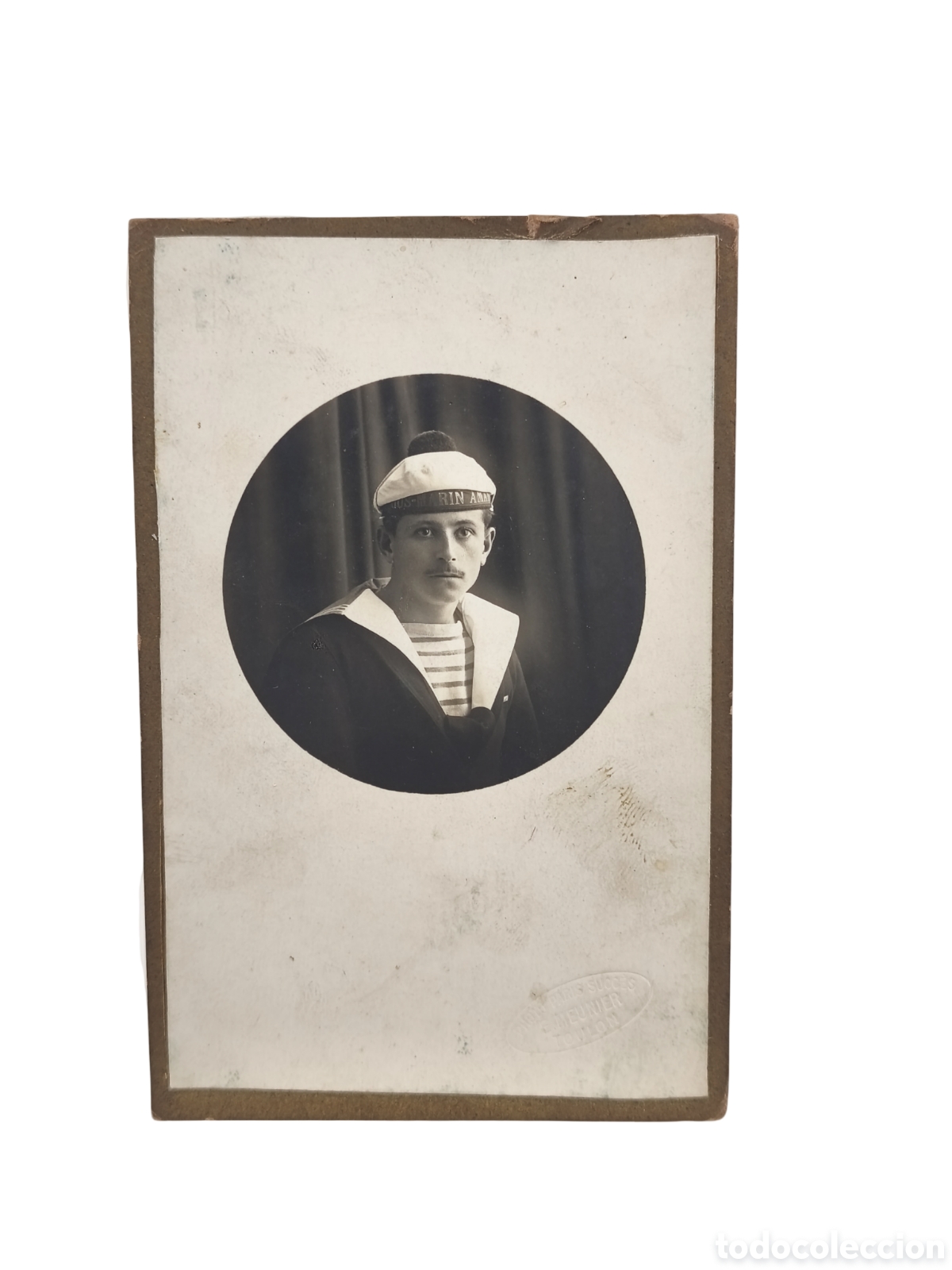 Fotograf&iacute;a antigua: RETRATO MILITAR - MARINERO DE LA ARMADA ESPA&Ntilde;OLA - C. 1910-1920