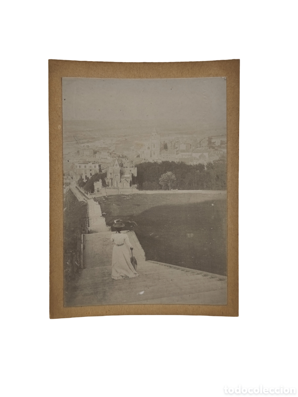 Fotograf&iacute;a antigua: VISTA PANOR&Aacute;MICA DESDE LA ESCALINATA - LOTA ALTO (CHILE) - C. 1920