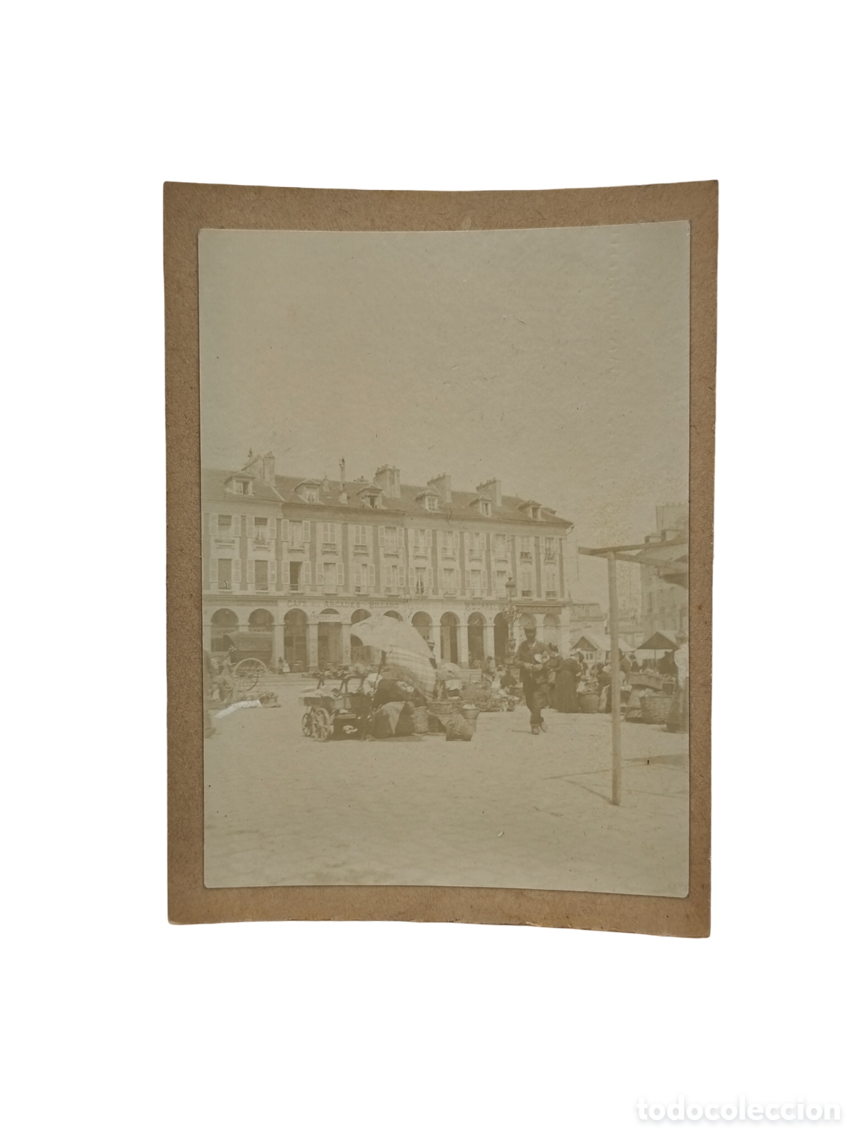 Fotograf&iacute;a antigua: MERCADO EN LA PLACE SAINT-CORENTIN - QUIMPER (FRANCIA) - C. 1910