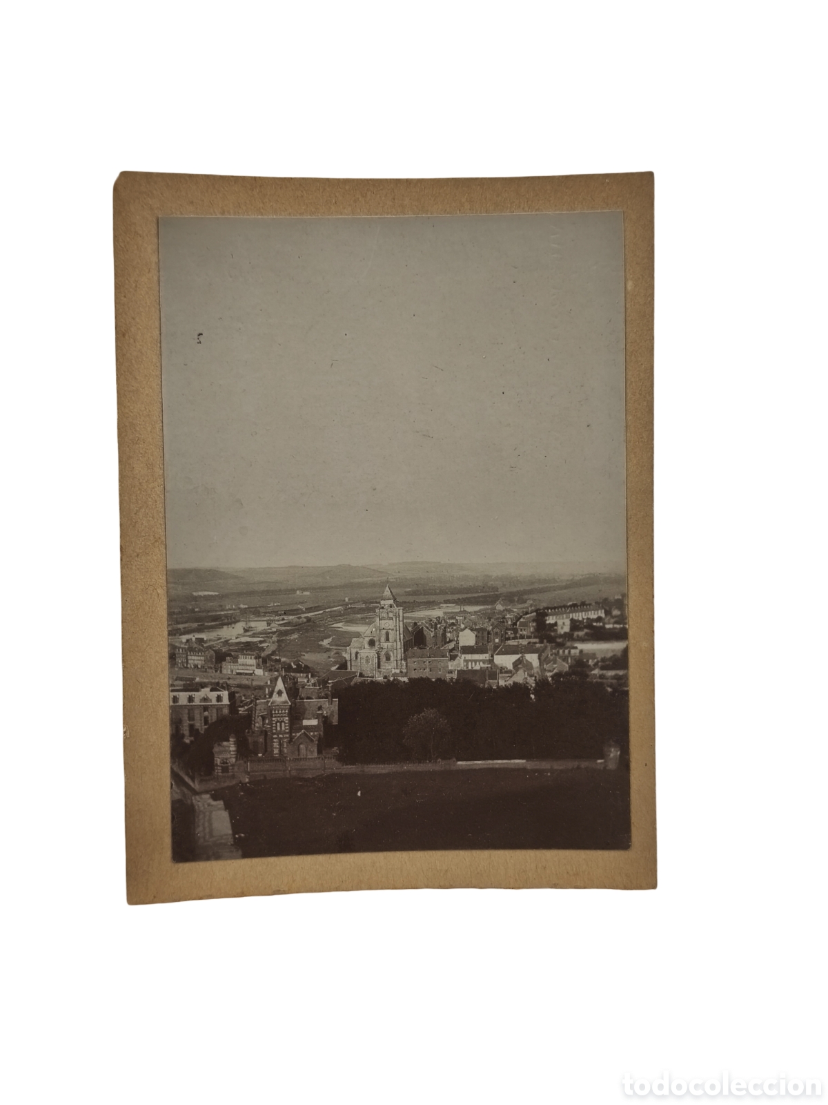 Fotograf&iacute;a antigua: PANOR&Aacute;MICA DE QUIMPER - FOTOGRAF&Iacute;A ANTIGUA CON ESCENA DE &Eacute;POCA - C. 1910