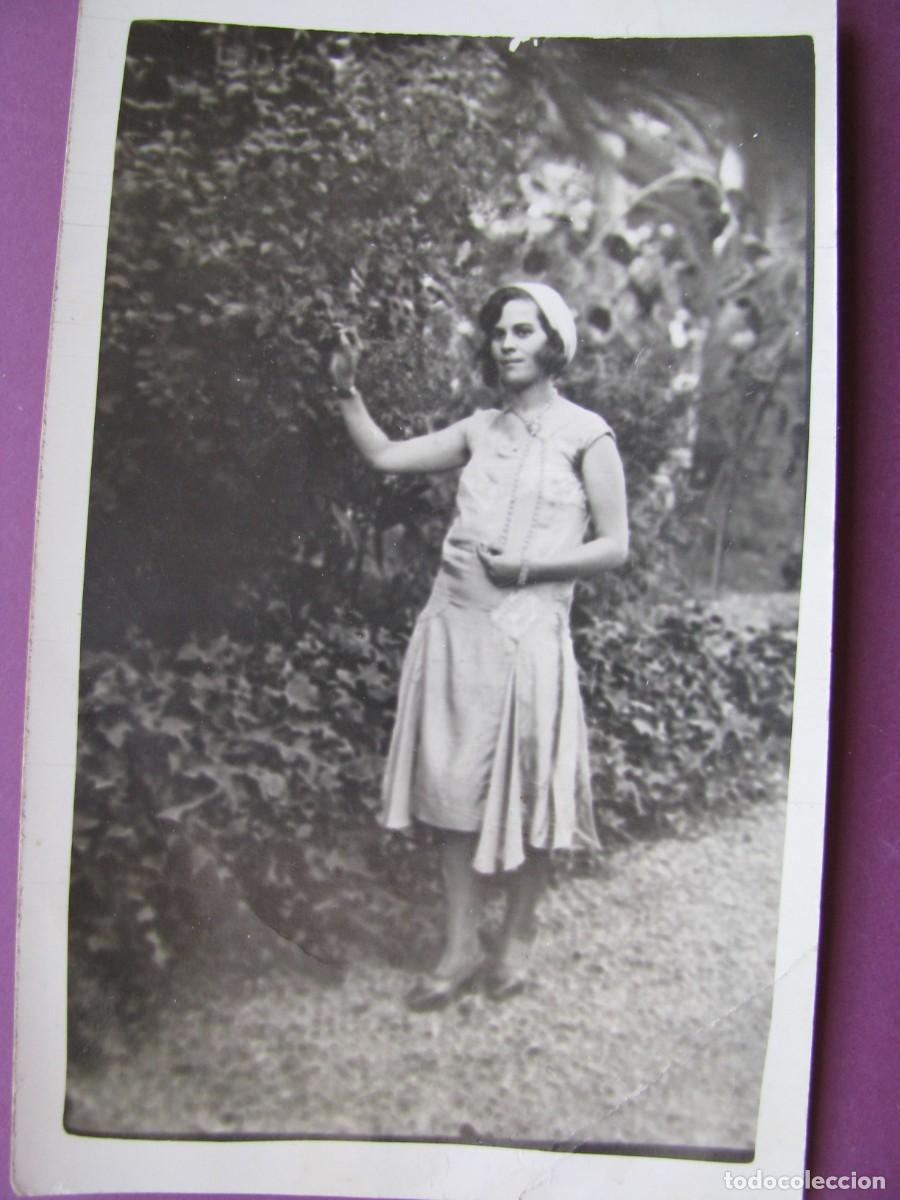 Fotograf&iacute;a antigua: FOTO DE UNA MUJER. MALAGA A&Ntilde;OS 1930.